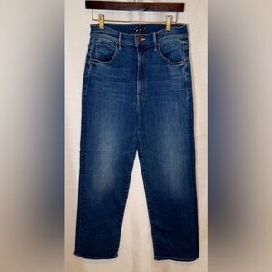 MOTHER High-Waist Straight Leg Jeans Size 27 | Tunnel Vision Sneak